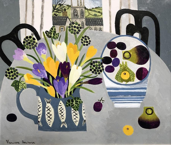 Crocuses & Fish Jug