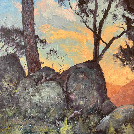 Granite in the Glow of Sunset, Kanimbla