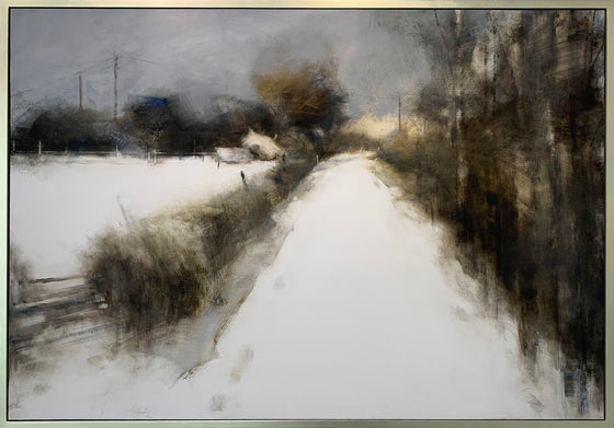 'Winter Evening, Devon' by British contemporary artist Hannah Woodman