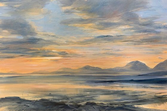 Zarina Stewart Clark Contemporary Scottish Artist 'Jura from Loch Caolisport' 